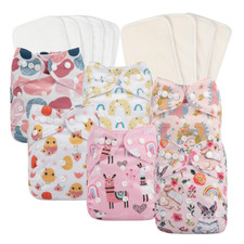 6 Pa ales De Tela Para Bebe Nadar Ecologicos 0-24 Meses Beb s Reutilizables Set