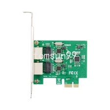 Dual Port Gigabit Ethernet PCI-E x1 Network Adapter Card NIC Realtek RTL8111