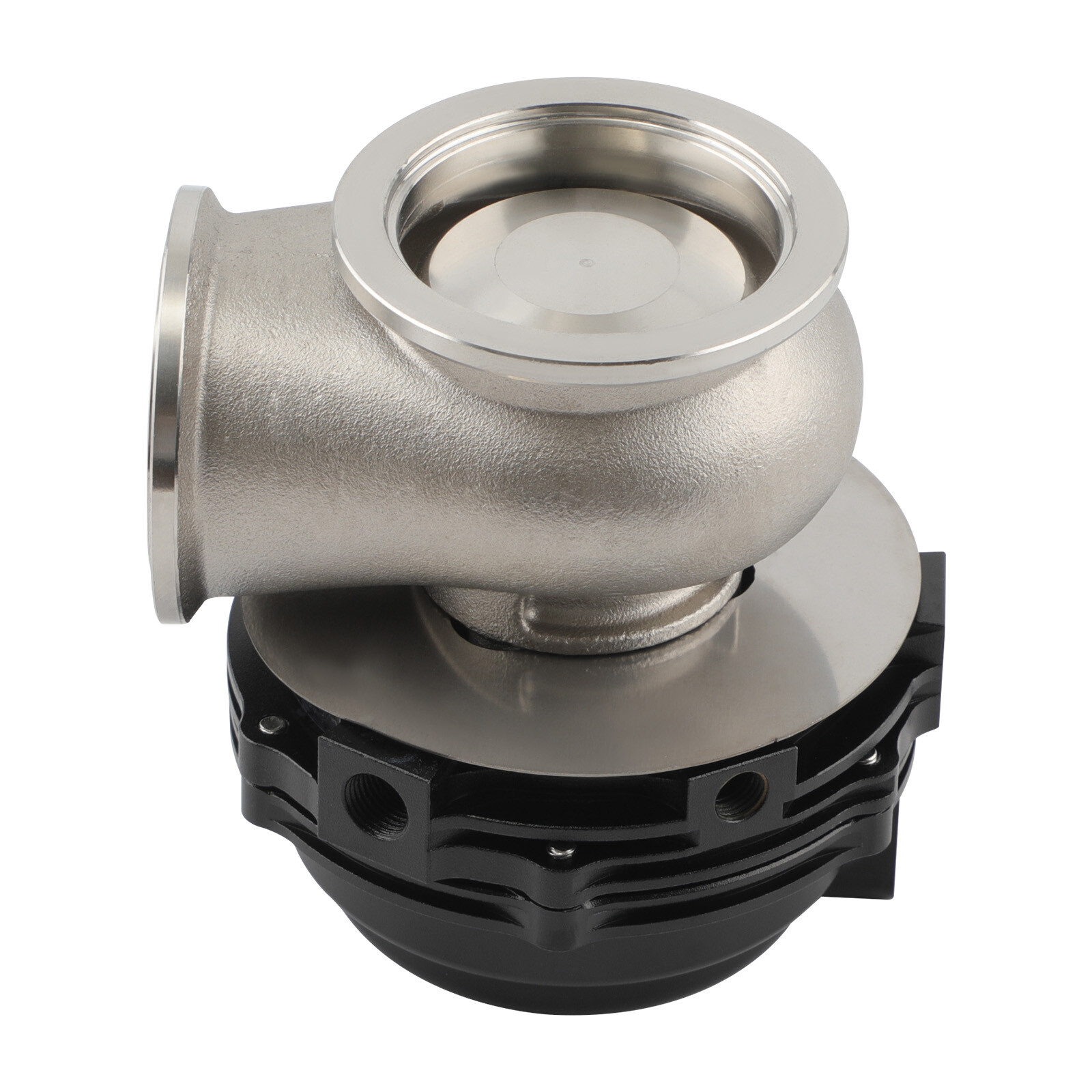 44mm External Wastegate For Turbo - TIAL V-Band Flange, MV-R Style, 14 PSI Spring (Anodized Black)