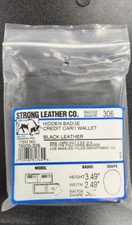 STRONG LEATHER CO. Police Hidden badge Holder - Size 306 - Black Leather