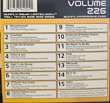 SF226   SUNFLY KARAOKE CDG VERY RARE, NOT SOLD IN THE USA LOT UK