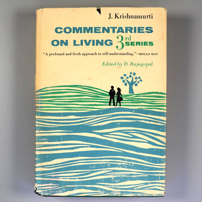 J. Krishnamurti 1960 Commentaries on Living: 3rd Series HC DJ 1st First Edition