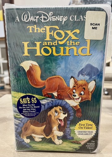 THE FOX AND THE HOUND Walt Disney BLACK DIAMOND Classic VHS Factory Sealed 1994 - 第 1/5 張圖片