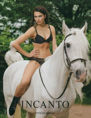 INCANTO Lingerie Magazine Print Ad Advert sexy Bra Hosiery Underwear 1pg  2012