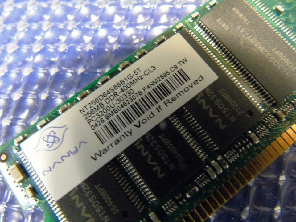 512MB (2 X 256MB) Dell Optiplex GX270 DDR1 PC3200  Memory NT256D64S88B1G-5T - Image 4 of 4