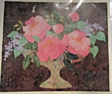 NIP- 2006 Laundry Basket Quilts "PEONIES" Pattern LBQ-PE01-P~Edyta Sitar~27"x23"