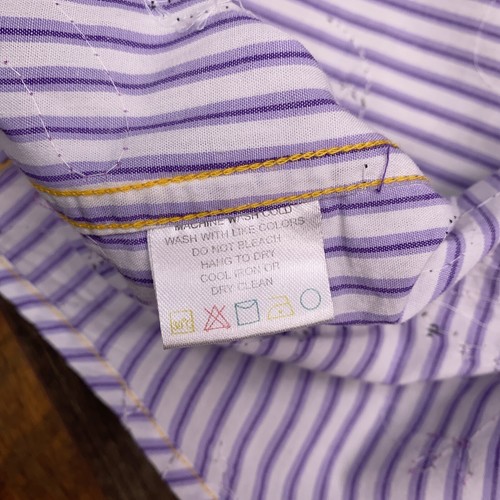 Cotton Reel Men’s Long Sleeve Striped Button Up - Sz 2XL - Picture 6 of 9