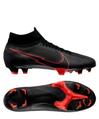 Nike Mercurial Superfly 7 Pro FG Black X Chile Red/Black ~ UK 12, EU 47,5, US 13