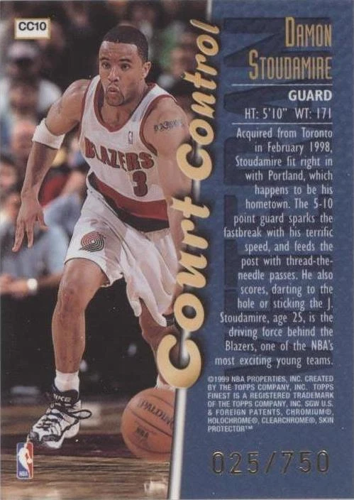 1998-99 Topps Finest - Damon Stoudamire #CC10