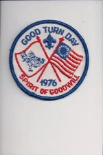 1976 Good Turn Day Spirit Of Goodwill patch