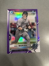 CODY MORISSETTE 2021 Bowman Draft Chrome Purple /250 #BDC-88 Miami Marlins NM+