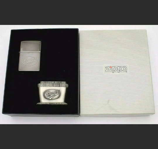 UNFIRED Vintage 1997 Zippo Lighter CAMEL Lady Barbara Pewter Table Lighter MIB