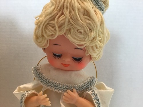 Vintage Commodore Giappone Musical Angelo Preghiera Base Alluminio Filato Capelli 10"" Scatola Funzionale - Foto 5 di 13