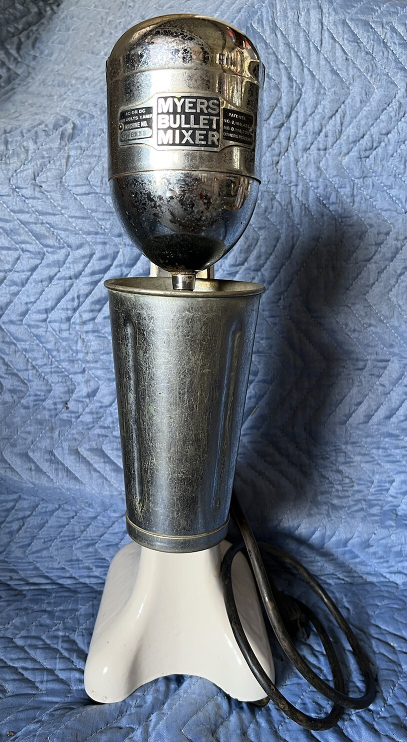 Vintage Myers Bullet Milkshake Mixer Cream Grelly USA
