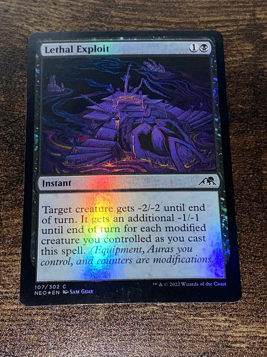 Lethal Exploit 107/302 Foil Kamigawa Neon Dynasty MTG Magic The Gathering S705* | eBay Lethal Exploit 107/302 Foil Kamigawa Neon Dynasty MTG Magic The Gathering S705* | eBay