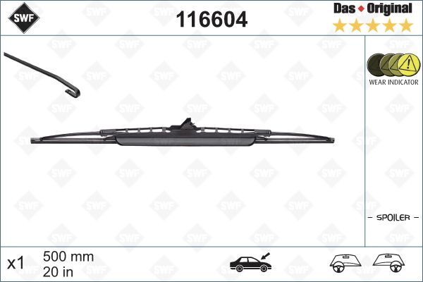 SWF 116604 Wischblatt FüR Alfa Romeo Austin BMW CitroËN Daewoo Daihatsu-image