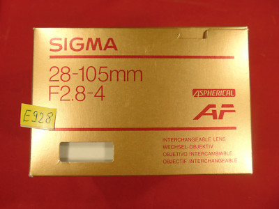 Original Verpackung Sigma 28-105mm F 2.8-4 AF (Leer)