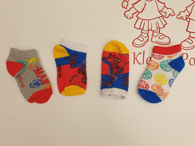 Sneaker Socken Kindersocken Spiderman 3 Paar Größe 23/26 27/30 31/34