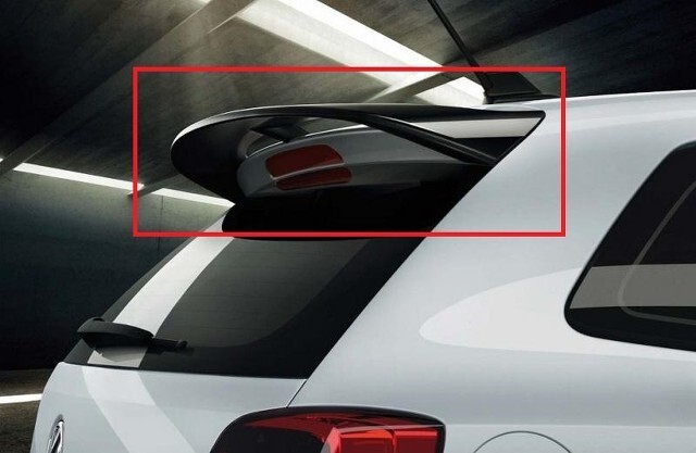 VW VOLKSWAGEN POLO 6R AND POLO CROSS FROM 2009 REAR ROOF SPOILER