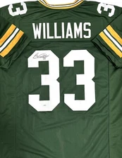 Packers Safety EVAN WILLIAMS Signed Custom Replica GREEN Jersey AUTO - JSA
