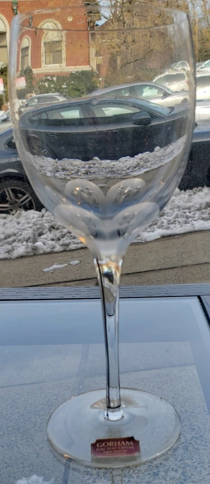 Gorham ACACIA Crystal Wine Glass Never Used BRAND NEW
