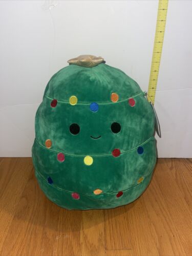 NWT 14" Carol the Christmas Tree Color Lights Squishmallow Plush Pillow - Picture 1 of 5