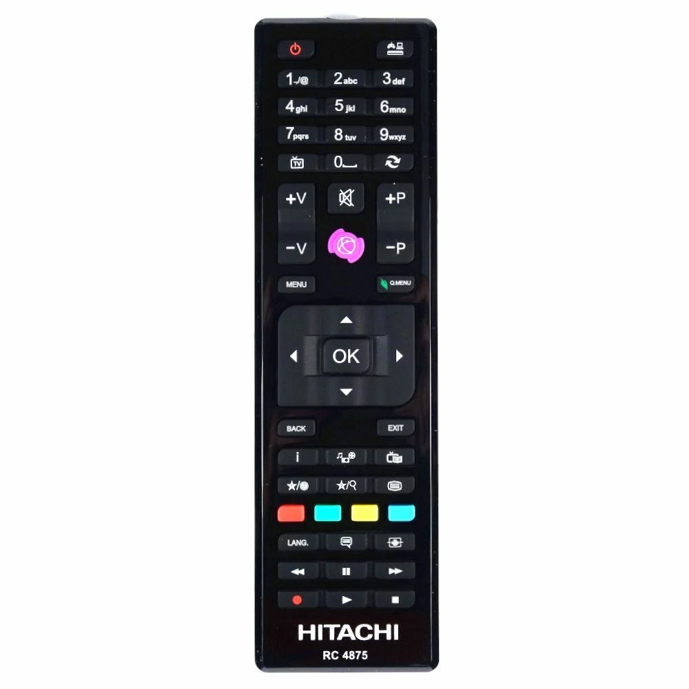 Telecomando Sostitutivo Per TV Hitachi 42PD3000E - Plug & Play Con Batterie Incluse - 4