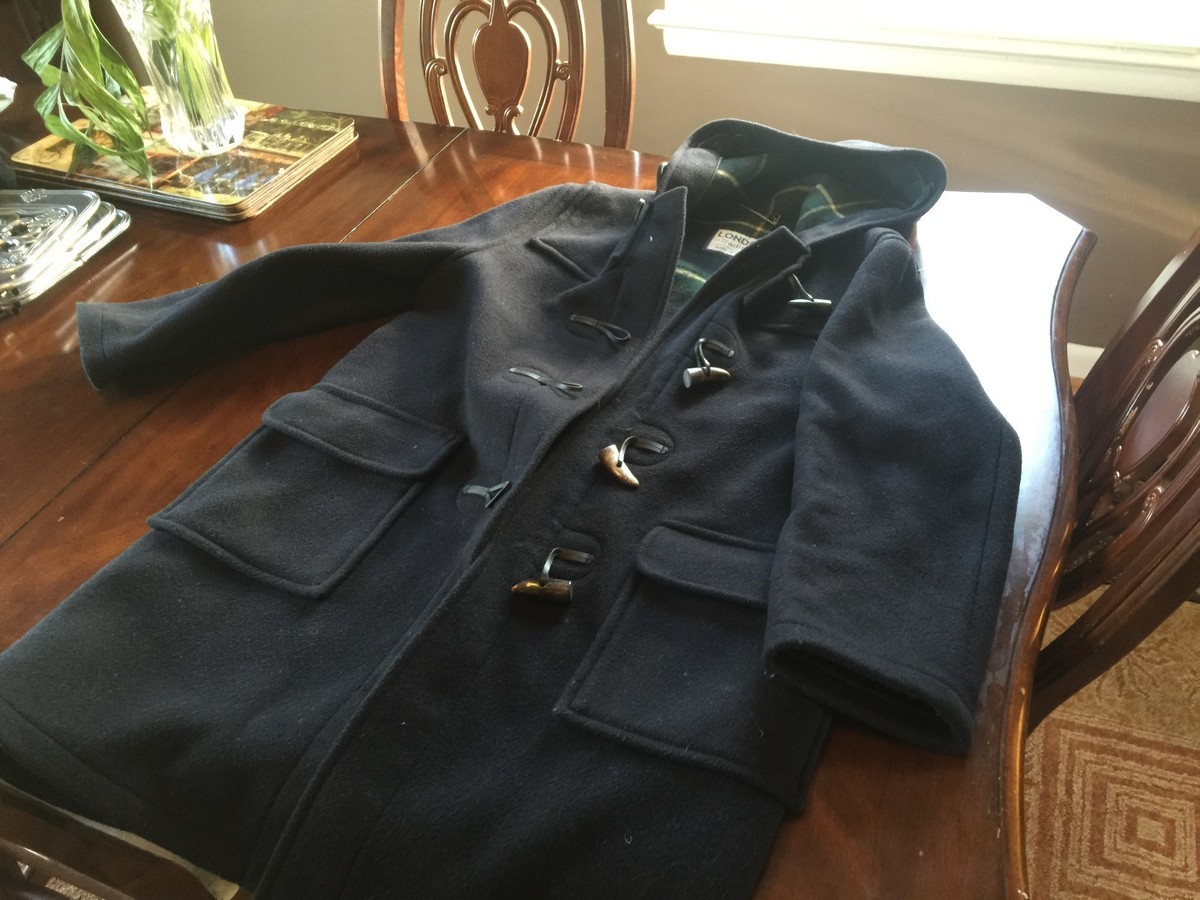 I am dork 90’s Duffle Coat　col-Dark navy Men's Navy Duffle Coat | Peter Christian