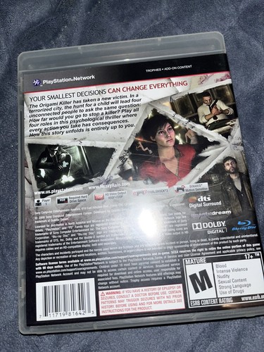 Heavy Rain Sony PlayStation 3 PS3 Spiel komplett mit Handbuch getestet - Bild 2 von 4