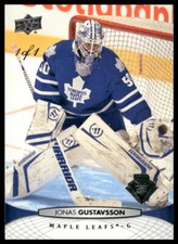 2011-12 Upper Deck #277 Jonas Gustavsson 1/1 ----Toronto Maple Leafs