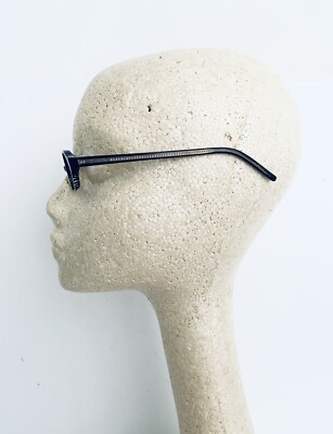 Valentino Black W Clear Stripes Oval Glasses Valentino Black W Clear Stripes Oval Glasses W Crystals  main image 3