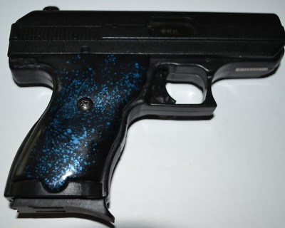 Hi Point C9 CF 380 pistol grips black with blue speckles plastic