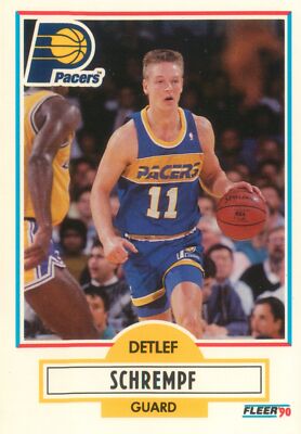 Detlef Schrempf 1990-91 Fleer Basketball Card #81 Indiana Pacers