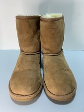 UGG Women's Classic Short II Mid-Calf Sheepskin Boots 1016223 Brown Size 4