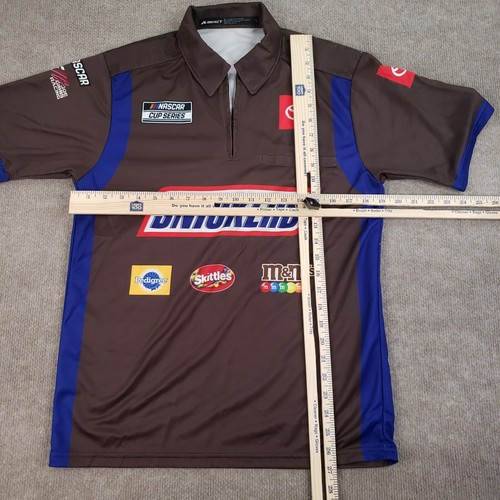 Snickers Pit Crew Shirt Mens Small Brown Joe Gibbs Team Issued Kyle Busch - Picture 2 of 19