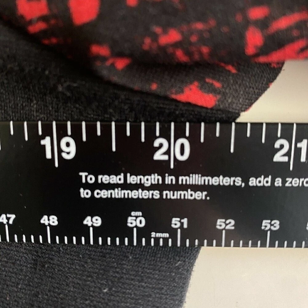 Abito donna Michael Kors nero e rosso manica corta taglia 12