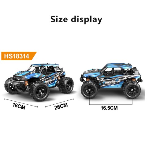 1:18 Scale 4WD RC car- 36KM/H High-Speed Off-Road Vehicle, PVC Drift Car - Picture 7 of 22