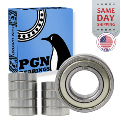 (10) 6205-ZZ Premium Metal Shield Ball Bearing C3 EMQ, 25x52x15, 6205 ZZ 6205z