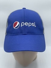 Pepsi Hat Cap Adjustable SnapBack Mesh Back Trucker by Soda Gear Blue and White