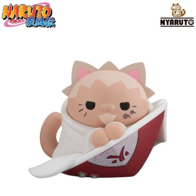 Mega Cat NARUTO Shippuden Nyaruto Master Pupil Bond Mini Figure Hiruzen Sarutobi