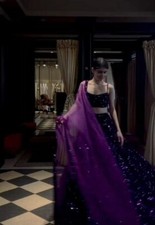 Bollywood Look Velvet Lehenga Choli With Organza Silk Dupatta For Party Wear