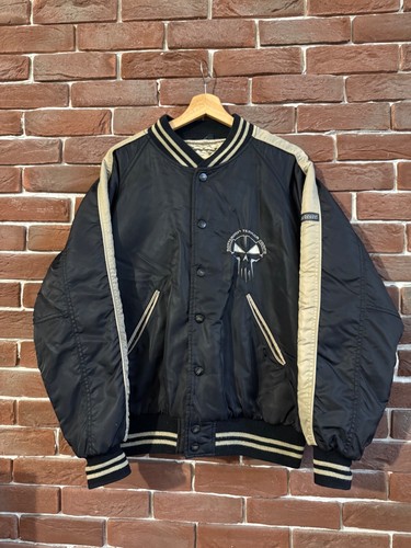 Rare 00s Rotterdam Terror Corps Bomber Jacket Gabber Hardcore L Black