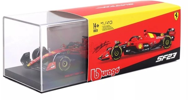 Geschenkidee Ferrari F1 SF23 Monza Gp 2023 Leclerc Vitrine 1/43 Burago-image