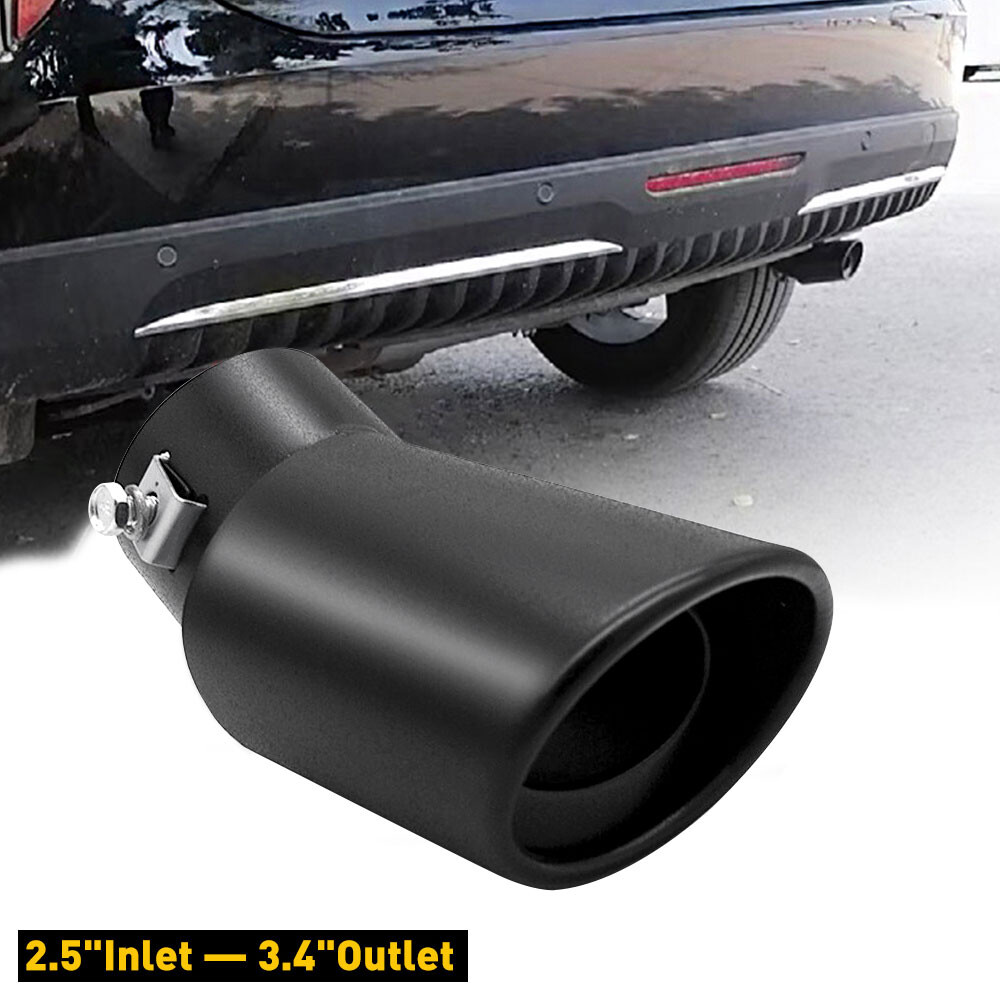 Stainless Steel Round Car Exhaust Tip Muffler Tail Pipe Accessory