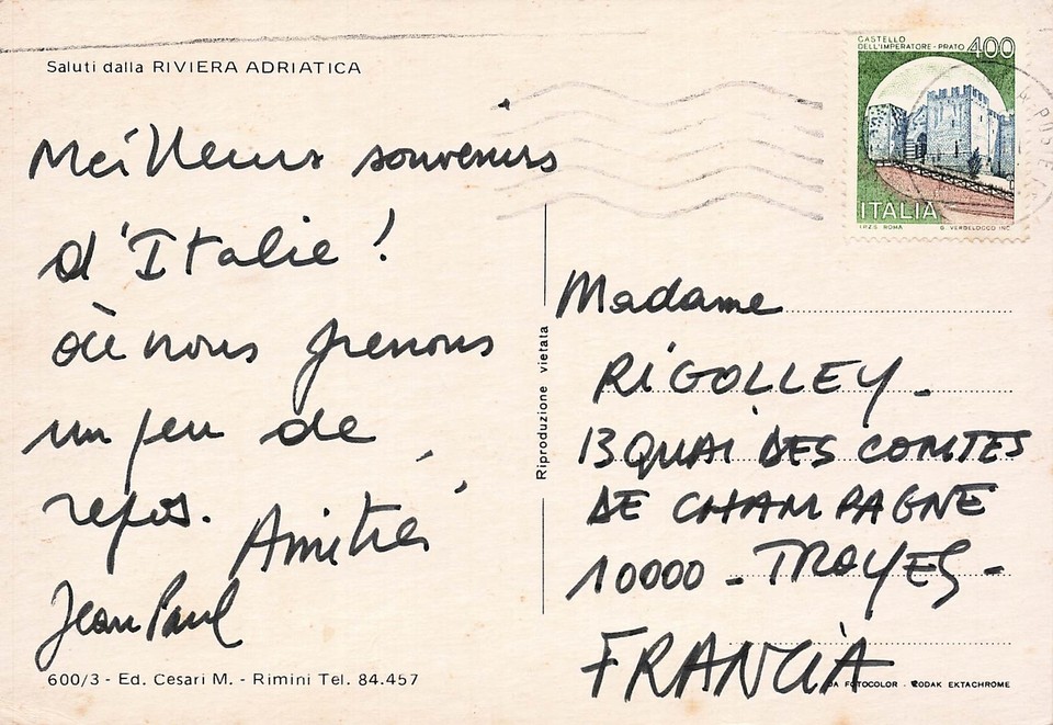 ITALIE RIMINI RIVIERA ADRIATICA eBay