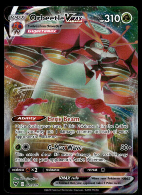 Orbeetle VMAX SWSH04: Vivid Voltage 021/185 Holo Ultra Rare