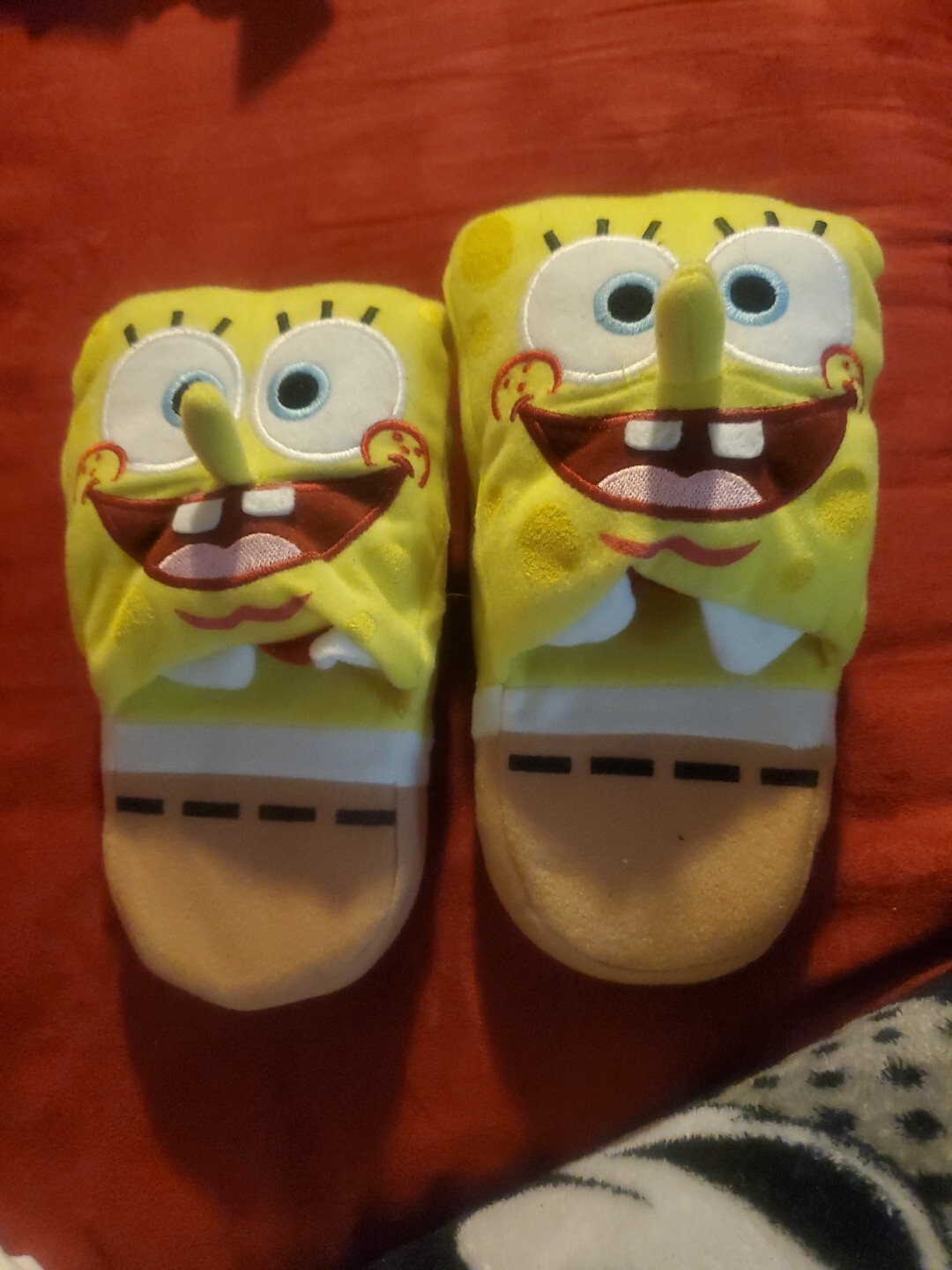 PANTOFOLA D’ORO Pantofole SpongeBob Squarepants bambini unisex marrone giallo divertenti cartone animato taglia 11 12