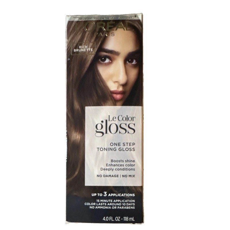 L'Oréal Paris Le Color Gloss Hair Toner Rich Brunette, No Ammonia 4 fl oz