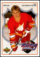 1991-92 UD #4 Brett Hull - Hockey Heroes HOF FREE SHIPPING!