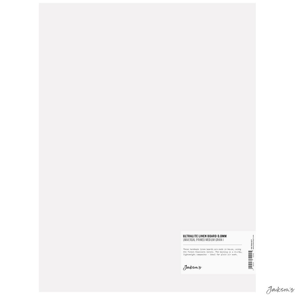 Jackson's Ultralite Linen Board 0.8mm 12x16in Universal Primed Oil Painting P...